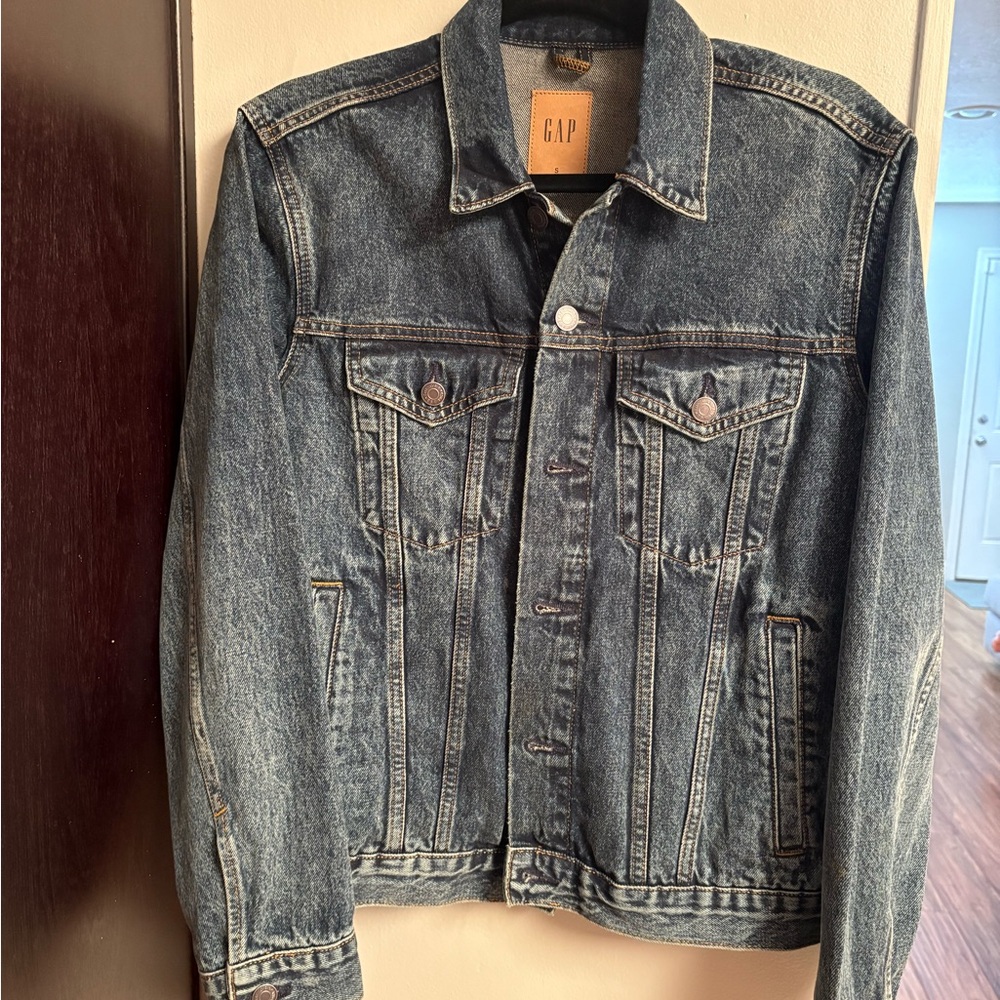 GAP Blue Lightweight Shirt Jacket Classic Style